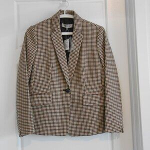Kasper Women's Plaid Blazer Jacket Preppy Size 4 Petites NWT